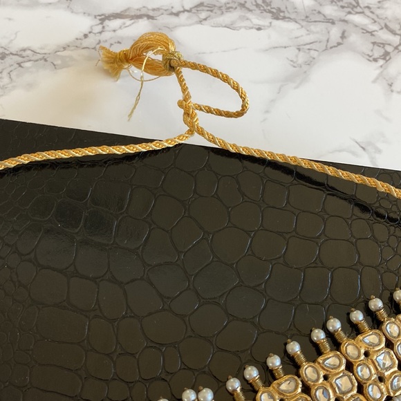 New kundan white pearl gold choker necklace Indian Pakistani Bridal jewelry - Picture 4 of 7